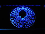 Harley Davidson 6 LED Neon Sign USB - Blue - TheLedHeroes