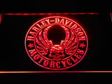 Harley Davidson 6 LED Neon Sign USB - Red - TheLedHeroes