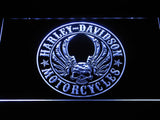 Harley Davidson 6 LED Neon Sign USB - White - TheLedHeroes