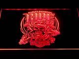 Harley Davidson Ride LED Neon Sign Electrical - Red - TheLedHeroes