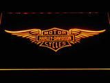 FREE Harley Davidson 3 LED Sign - Yellow - TheLedHeroes