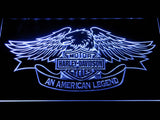 Harley Davidson An American Legend LED Neon Sign USB - White - TheLedHeroes