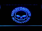 Harley Davidson 4 LED Neon Sign USB - Blue - TheLedHeroes
