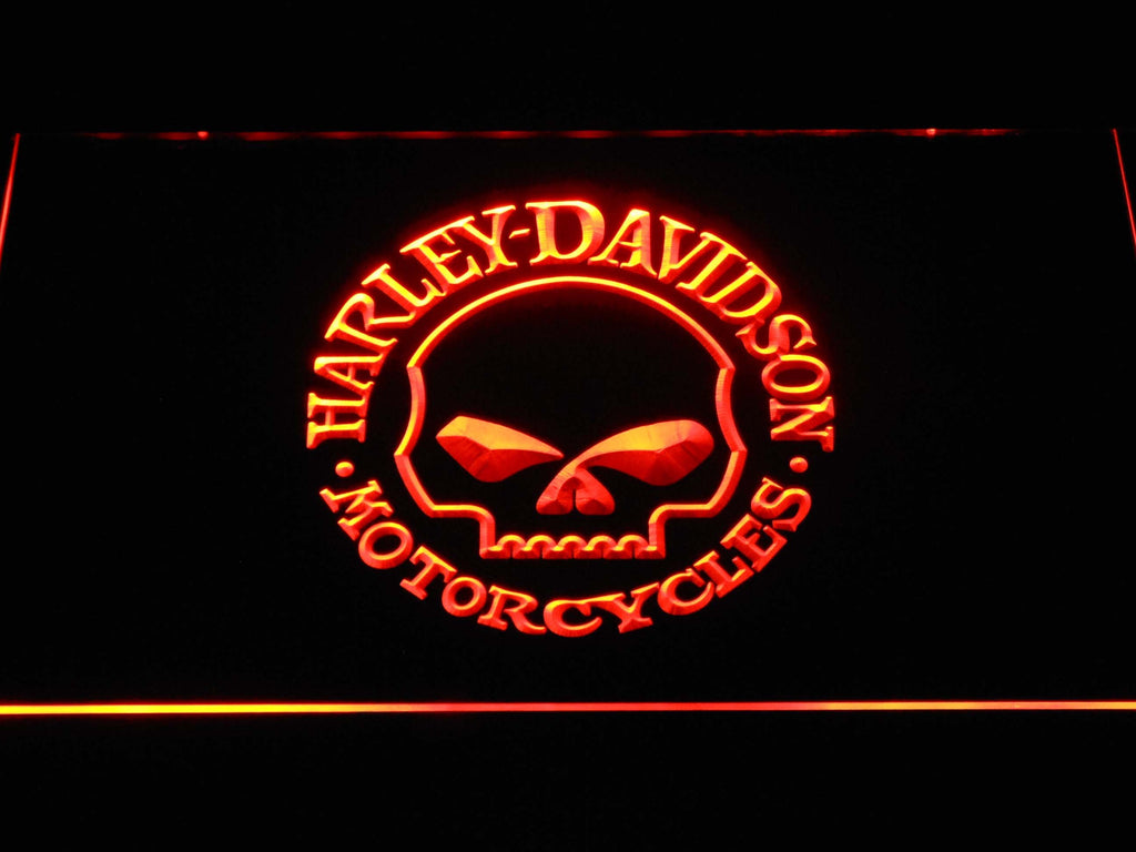 Harley Davidson 4 LED Neon Sign USB - Orange - TheLedHeroes