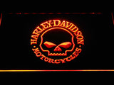 Harley Davidson 4 LED Neon Sign USB - Orange - TheLedHeroes