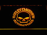 Harley Davidson 4 LED Neon Sign USB - Yellow - TheLedHeroes