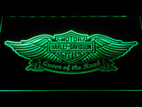 FREE Harley Davidson Queen of the Road LED Sign - Green - TheLedHeroes