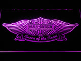 Harley Davidson Queen of the Road LED Sign - Purple - TheLedHeroes