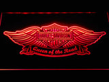 FREE Harley Davidson Queen of the Road LED Sign - Red - TheLedHeroes