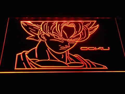 Dragon Ball Saiyan Goku LED Neon Sign - Orange - TheLedHeroes