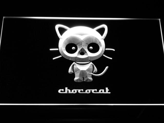 Chococat Logo LED Neon Sign Electrical - White - TheLedHeroes