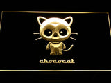 Chococat Logo LED Neon Sign Electrical - Yellow - TheLedHeroes