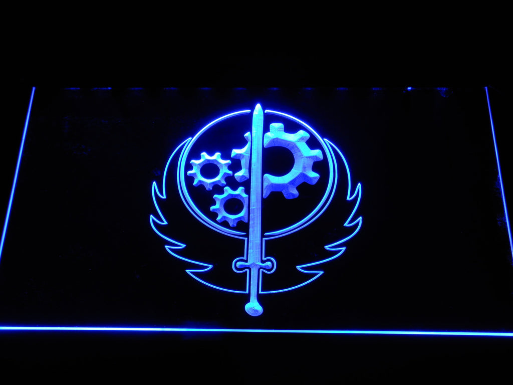 Fallout Brotherhood of Steel LED Neon Sign USB - Blue - TheLedHeroes