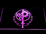 Fallout Brotherhood of Steel LED Neon Sign USB - Purple - TheLedHeroes