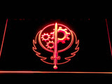 Fallout Brotherhood of Steel LED Neon Sign USB - Red - TheLedHeroes