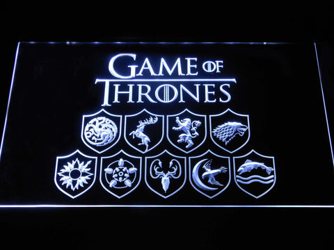 Game of Thrones Familys LED Sign - Normal Size (12x8in) - TheLedHeroes