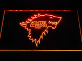 Game of Thrones Stark (2) LED Neon Sign USB - Orange - TheLedHeroes