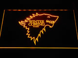 Game of Thrones Stark (2) LED Neon Sign USB - Yellow - TheLedHeroes