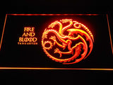 Game of Thrones Targaryen LED Neon Sign Electrical - Orange - TheLedHeroes