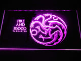 Game of Thrones Targaryen LED Neon Sign Electrical - Purple - TheLedHeroes