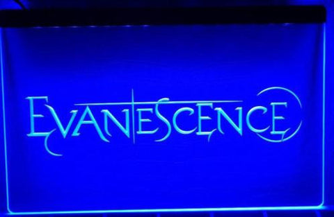 Evanescence Logo Bar Beer Music LED Sign - Blue - TheLedHeroes