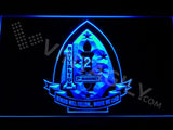 1st Battalion 2nd Marines LED Neon Sign USB - Blue - TheLedHeroes