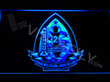 1st Battalion 2nd Marines LED Sign - Blue - TheLedHeroes