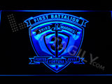 1st Battalion 3rd Marines LED Sign - Blue - TheLedHeroes