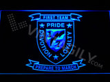 1st Battalion 7th Marines LED Sign - Blue - TheLedHeroes