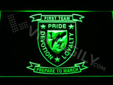 1st Battalion 7th Marines LED Sign - Green - TheLedHeroes