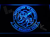 1st Battalion 9th Marines LED Neon Sign Electrical - Blue - TheLedHeroes