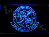 1st Battalion 9th Marines LED Sign - Blue - TheLedHeroes