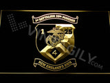 1st Battalion 25th Marines LED Neon Sign Electrical - Yellow - TheLedHeroes