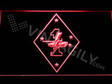 1st Tank Battalion LED Neon Sign USB - Red - TheLedHeroes