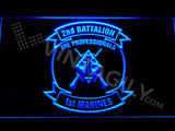 2nd Battalion 1st Marines LED Neon Sign Electrical - Blue - TheLedHeroes