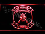 2nd Battalion 1st Marines LED Sign - Red - TheLedHeroes