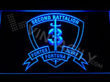 2nd Battalion 3rd Marines LED Neon Sign USB - Blue - TheLedHeroes