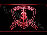 2nd Battalion 3rd Marines LED Neon Sign USB - Red - TheLedHeroes