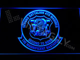 2nd Battalion 4th Marines LED Neon Sign USB - Blue - TheLedHeroes