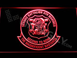 2nd Battalion 4th Marines LED Sign - Red - TheLedHeroes