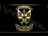 2nd Battalion 5th Marines LED Neon Sign USB - Yellow - TheLedHeroes