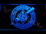 2nd Battalion 7th Marines LED Sign - Blue - TheLedHeroes