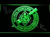 2nd Battalion 7th Marines LED Sign - Green - TheLedHeroes