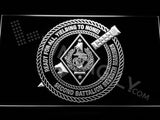 2nd Battalion 7th Marines LED Neon Sign USB - White - TheLedHeroes