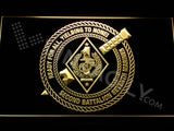 2nd Battalion 7th Marines LED Neon Sign Electrical - Yellow - TheLedHeroes