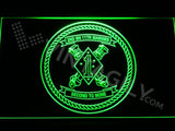 2nd Battalion 11th Marines LED Neon Sign USB - Green - TheLedHeroes