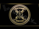 2nd Battalion 11th Marines LED Neon Sign USB - Yellow - TheLedHeroes