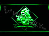 FREE 2nd Battalion 24th Marines LED Sign - Green - TheLedHeroes