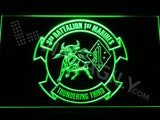 3rd Battalion 1st Marines LED Neon Sign USB - Green - TheLedHeroes