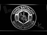 3rd Battalion 2nd Marines LED Sign - White - TheLedHeroes